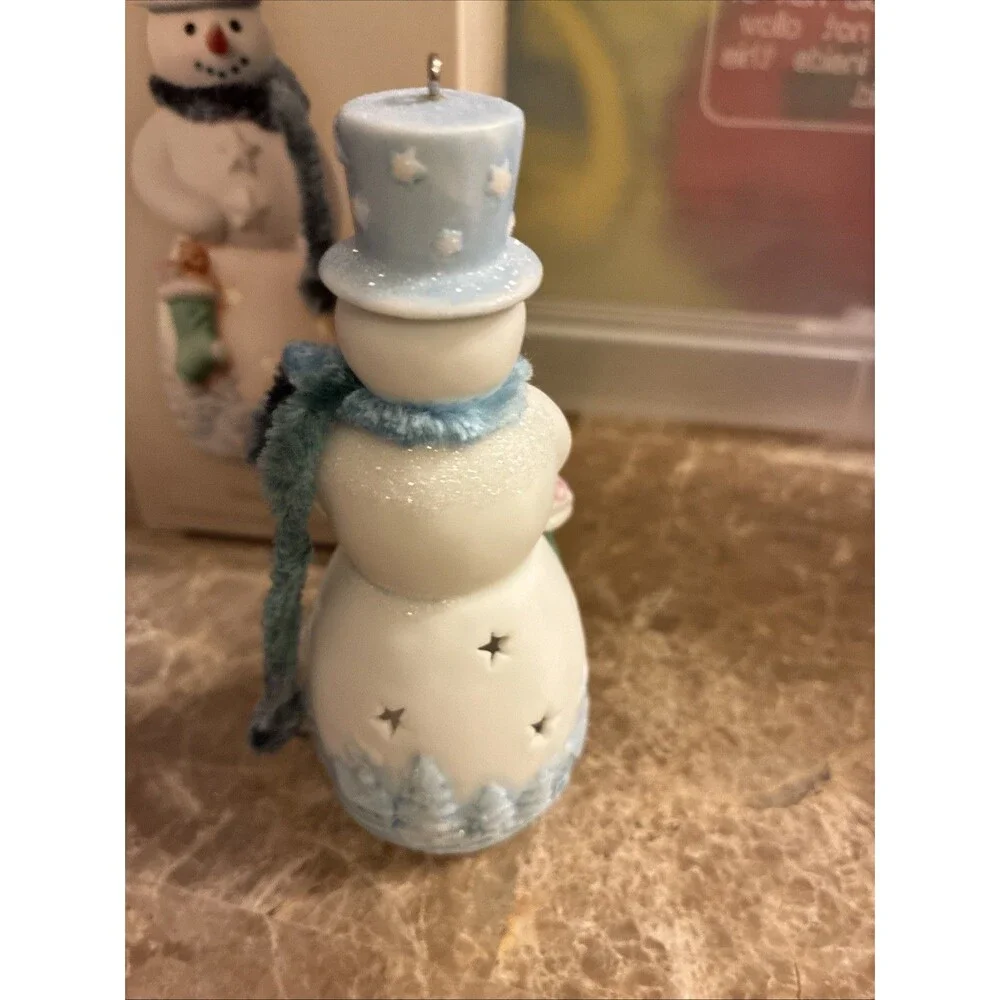 Hallmark Keepsake 2008 Porcelain Christmas Snowman Ornament Stanley T. Starr